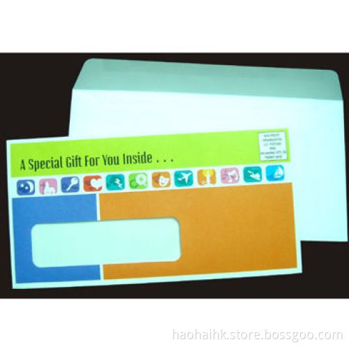 Window Envelopes, Made of Wood-free Paper, with Adhesive Strip, Used for Postcard, Business Purposes